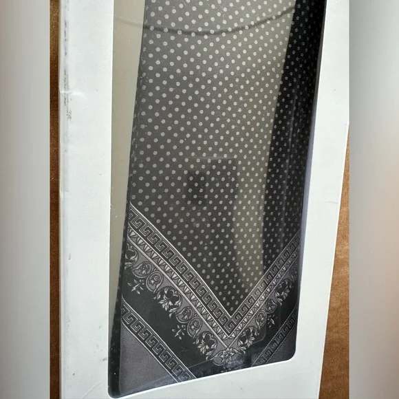 Original Gianni Versace rare find still in Box Silk neck Tie Polka dots